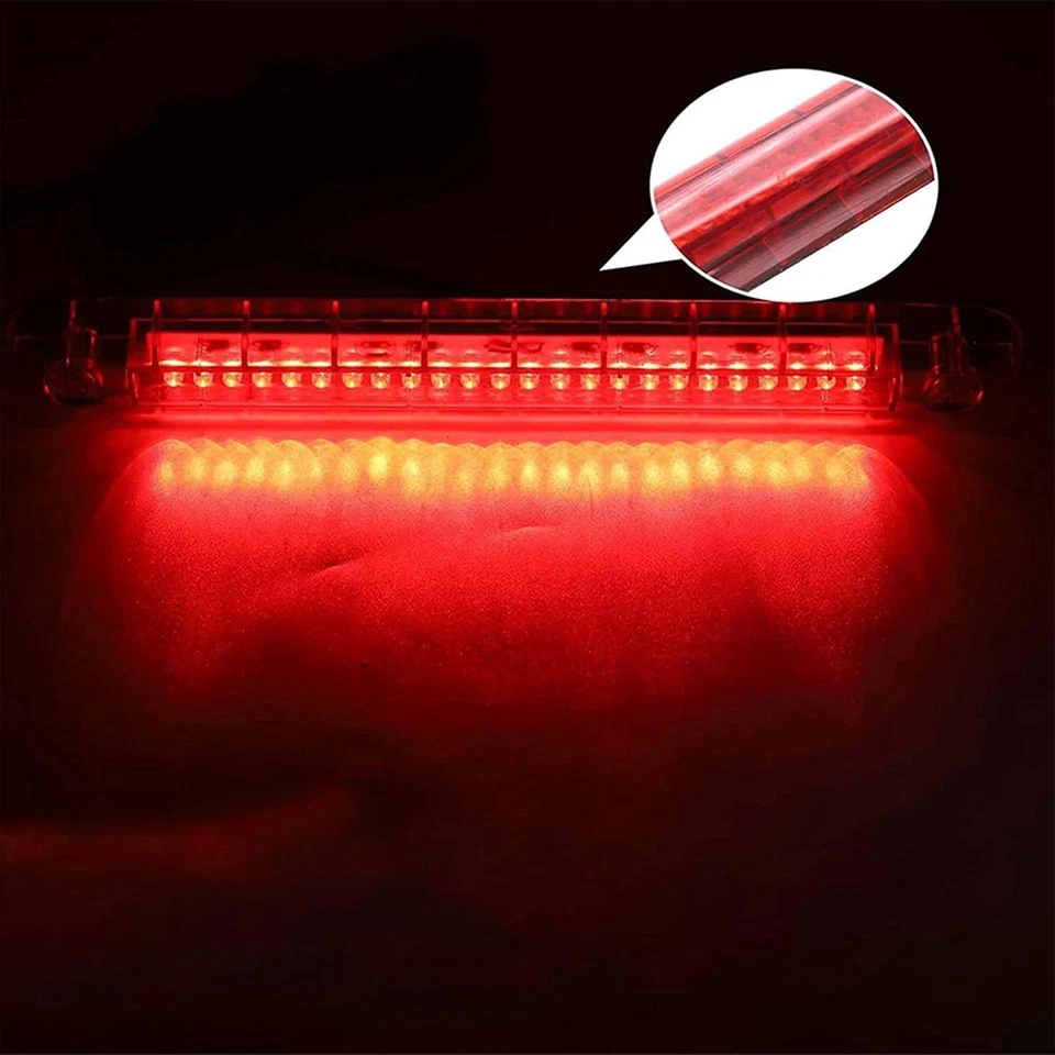 24 LED Car Third Brake Light Rear Tail Center High Mount 3Rd Stop Lamp Red 12V - Image 3 of 4
