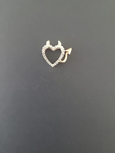 Little Devil Hart Necklace Charm 925 Sterling Silver