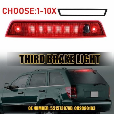 Fits Jeep Grand Cherokee 2005-10 55157397AD Third Brake Light 1-10X Red Lens LED