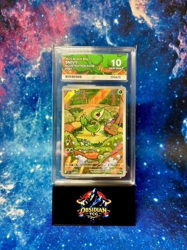 Snivy English 087/086 Pokemon Gem Mint Ace 10. Very Low Pop