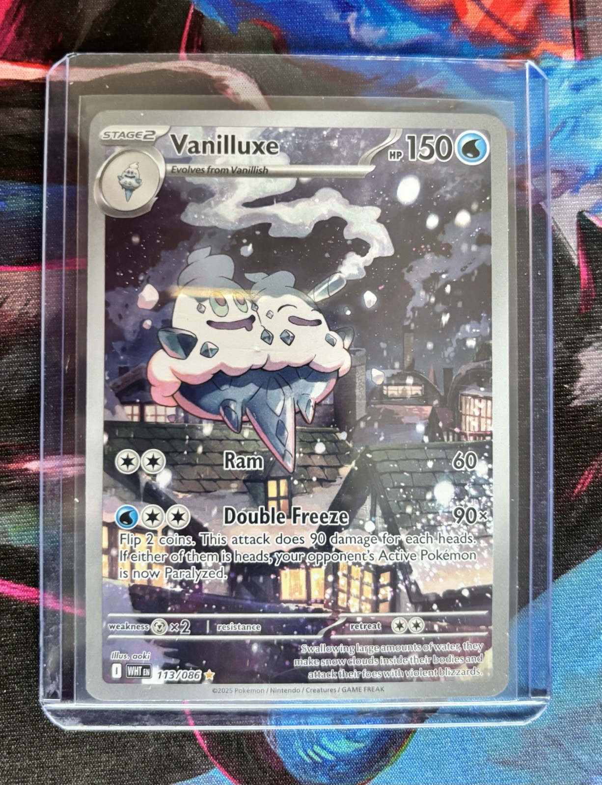 Vanilluxe 113/086 Sv: White Flare Illustration Rare Holo Pokemon TCG