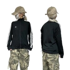 Adidas Black White Tricolor Track Top L