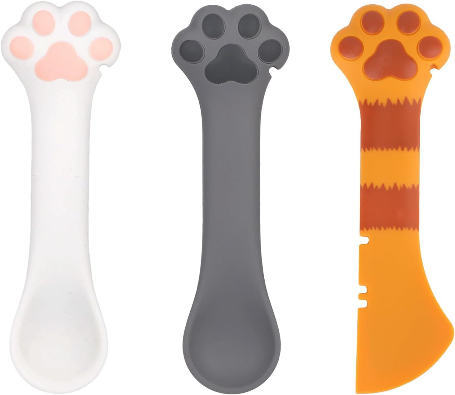 Spoon, Adorable Paw Scoop For Wet Dry Food Silicone Ca