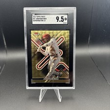 2022 Topps Finest Superfractor 1/1 Gold Jonathan India Cincinnati Reds SGC 9.5