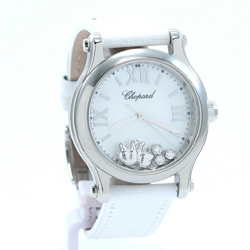 Chopard Happy Sport Arty Quartz Watch White Japan Limited Edition 278590-3011