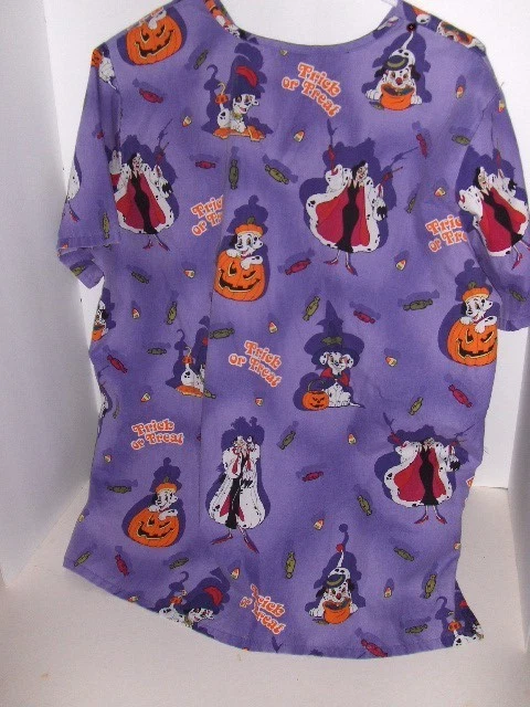 Disney  - 100 Dalmatians  Halloween scrub top - Medium - Image 3 of 3