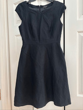 Tahari Linen Blend Little Black Dress