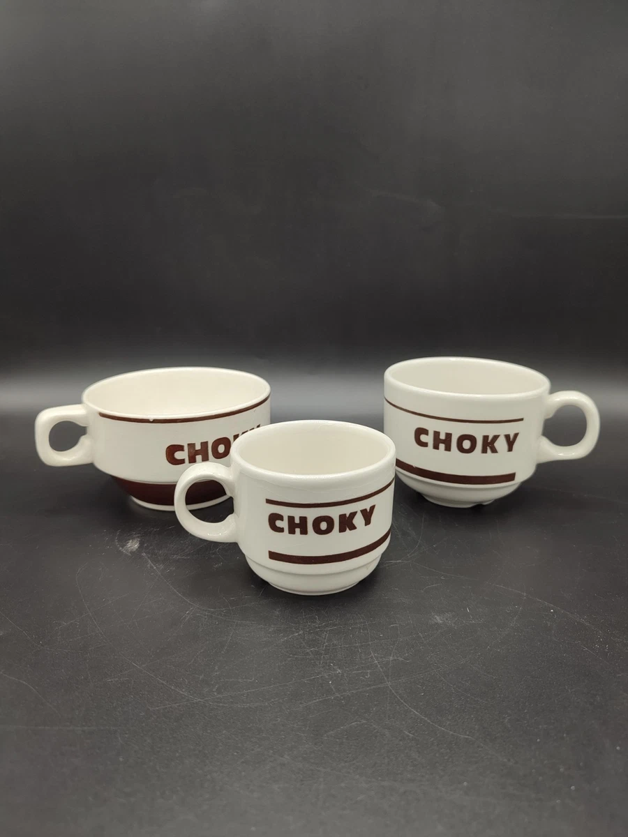 Ensemble de 6 tasses & sous-tasses en terre cuite