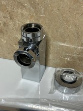 Crosswater Square Adj Basin Bottle Trap With 300mm Waste Tube And Wall Cover 