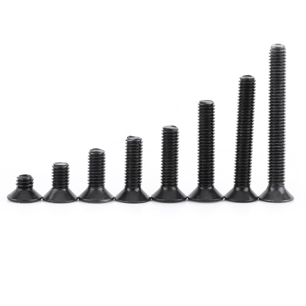 200Pcs Flat Head Hex Socket Screws Assortment For Home Repair