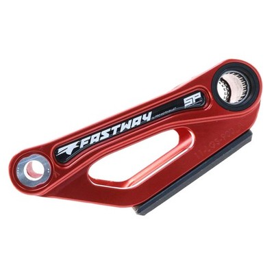 Fastway Adjustable Linkage Guard with Replaceable Skid Plate Red For BETA