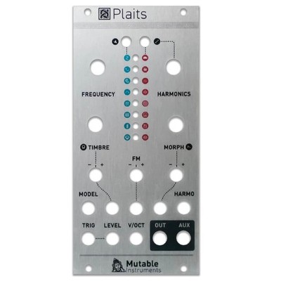 Plaits - Replacement Metal Panel for Mutable Instruments Modules