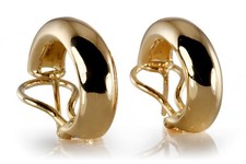 Halbcreolen Ohrstecker 750 Gelbgold Höhe 21,4 mm 11,7 g [BRORS 20043]