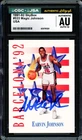 Magic Johnson Signed 1991-92 Skybox Card #533 Team USA Sig GM 10 CGC x JSA