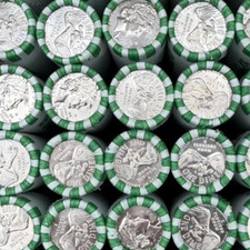 2026 P & D Dimes Nickels Mayflower Quarters Half $ 2025 Penny 10 Total Rolls T/t