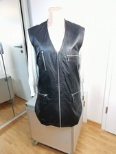 Damen Echtleder Weste mit Rreißverschluss Gr. 42