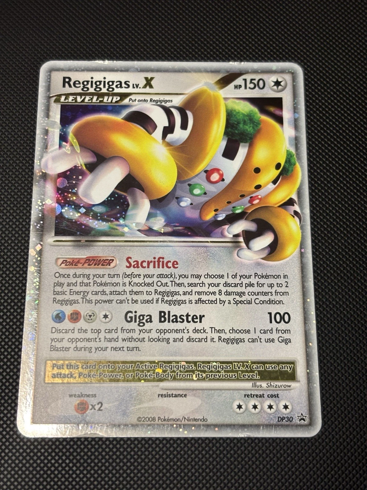 Pokémon TCG Regigigas LV.X DP30 Black Star Promo Holo Card MP Condition