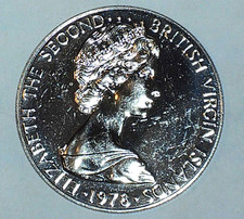 1978 British Virgin Islands 25 Cents Proof World Coin - Only 7,059 Minted