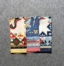 Vintage Wamcraft Bandana Scarf Lot 3 Multicolor Western Aztec