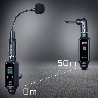 Saxophon UHF Mikrofonsystem mit Sender Empfänger und langer Dauer