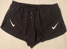 Mens Large Nike AeroSwift Dri-Fit ADV 2" Brief-Lined Black White FN3349-010 NWT
