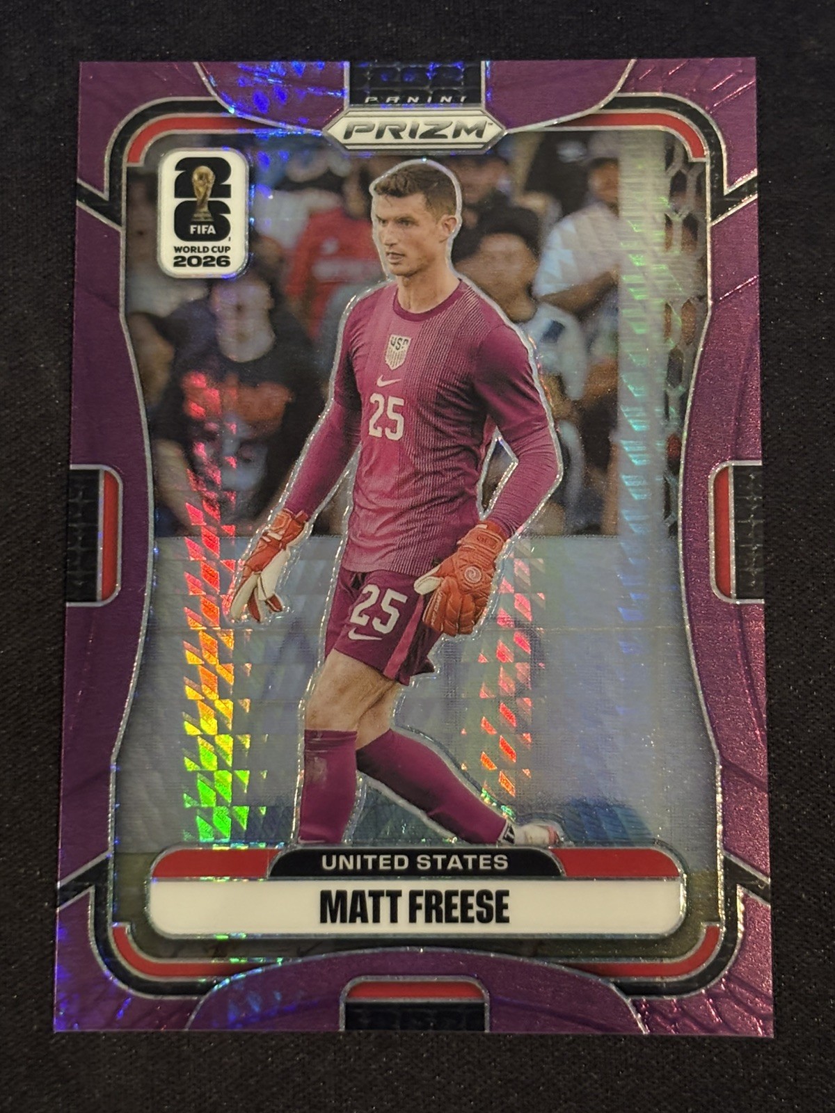 2026 Prizm FIFA World Cup - Matt Freese- Purple Hyper /299