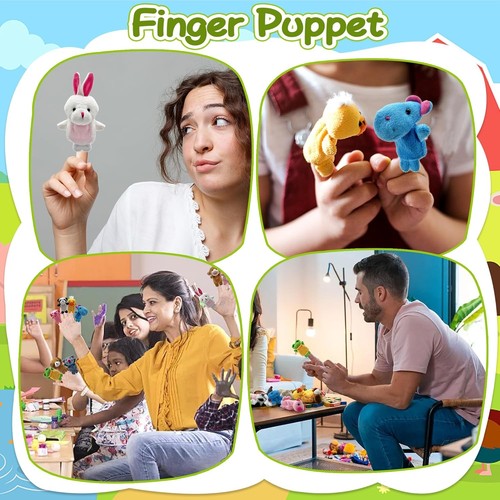 Juego de 12 PIEZAS de marionetas de dedo mini marionetas de peluche para... - Imagen 4 de 5