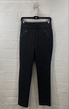 INC International Concepts Women's Charcoal Gray Zipper Pocket Pants Sz 4