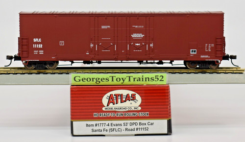 ATLAS MASTER HO #11152 SFLC SANTA FE 53' EVANS DBL ENCHUFE PUERTA CAJA COCHE 1777-4 NUEVO EN CAJA | Condition: New