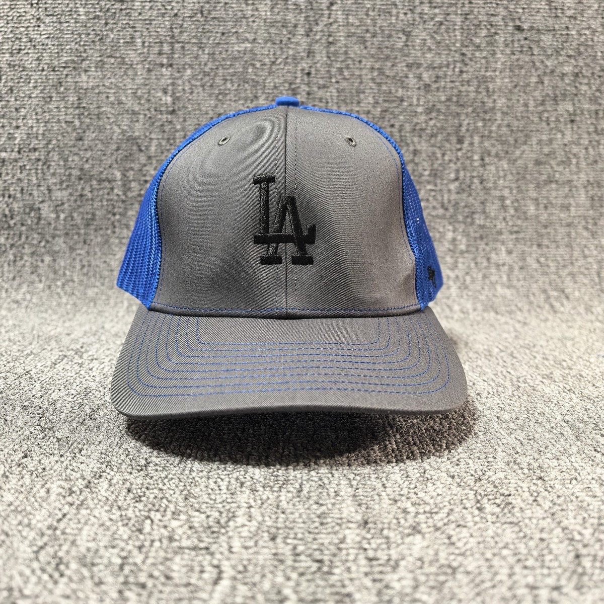 47 Brand Los Angeles Dodgers Trucker Snapback Hat Grey Blue Cap