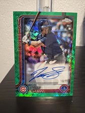 2025 Topps Chrome Logofractor - Matt Shaw Auto - Green Refractor /150 (AU, RC)