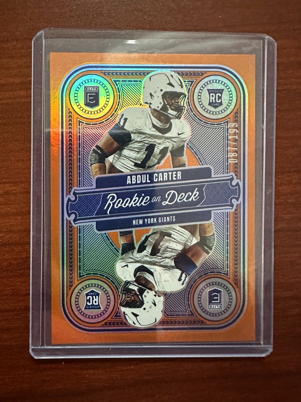 2025 Donruss Elite - Abdul Carter Rookie On Deck Orange 87/199  #7