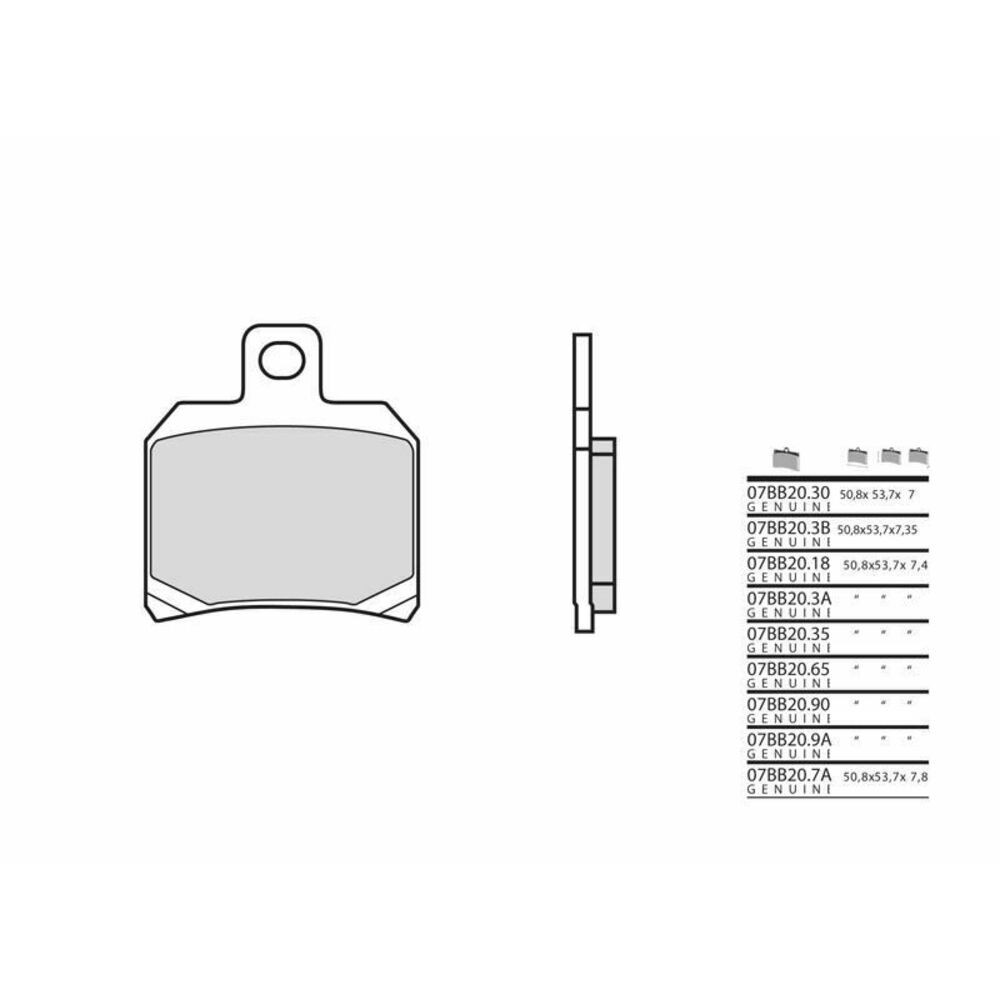 Free Shipping Sintered Brake Pads Brembo 07BB209A for Motorcycle