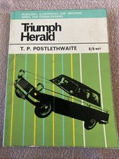 Triumph Herald Pearsons Illustrated Car Servicing Book 1967