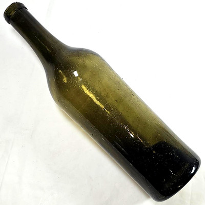 Antique Wine Bottle Pontil-Era Reverse 1850s Dug in New Orleans Outhouse Privy