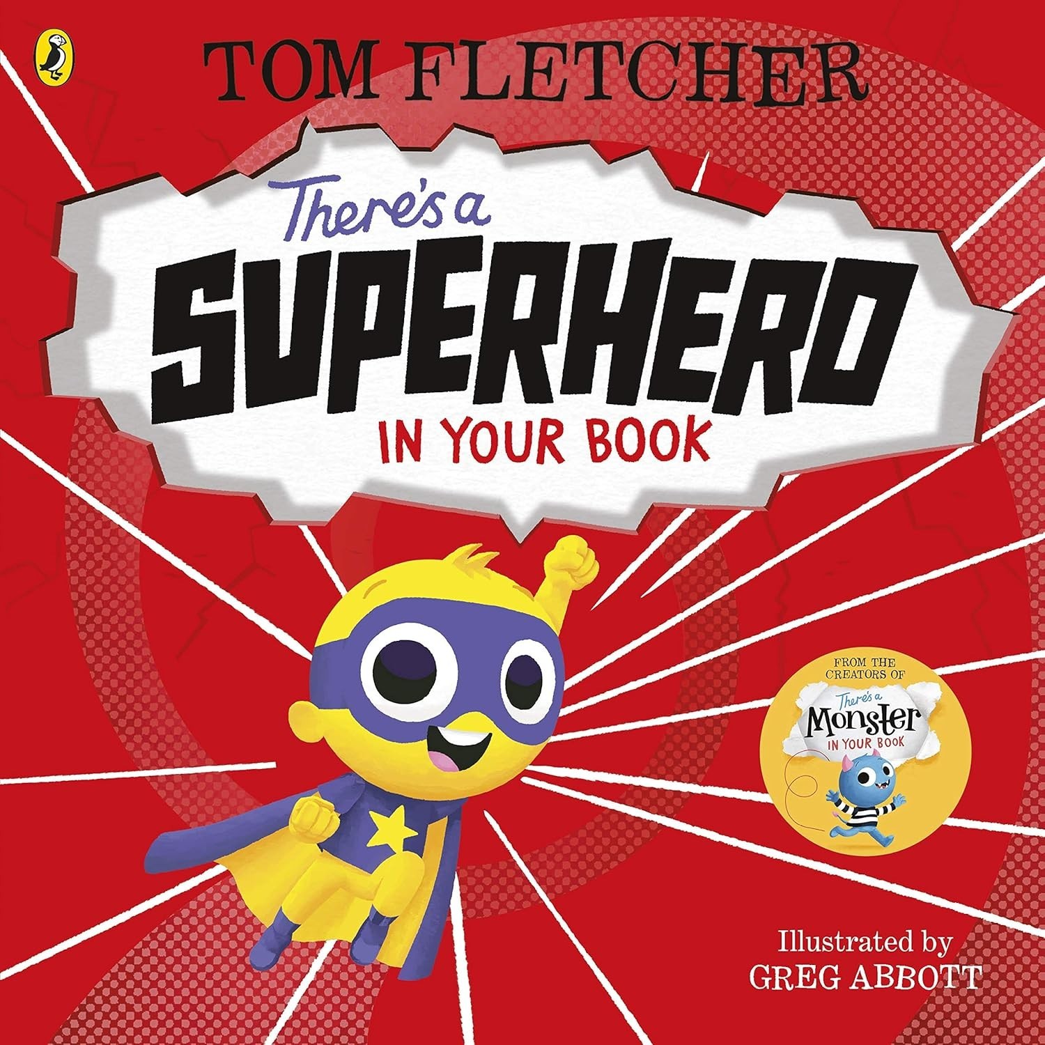 There's a Superhero in Your Book by Tom Fletcher  Bedtime Picture Story Book NEW