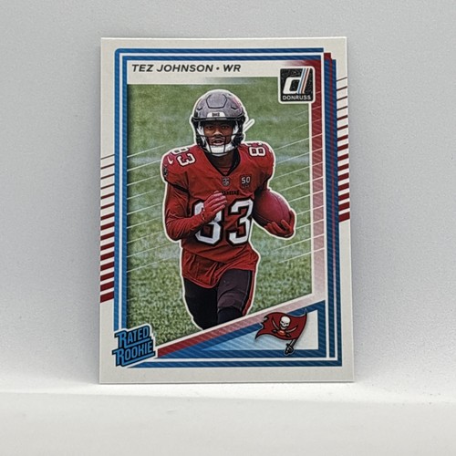 Donruss Rated Rookie Tez Johnson #313 Tampa Bay Buccaneers 2025 - Imagen 1 de 3