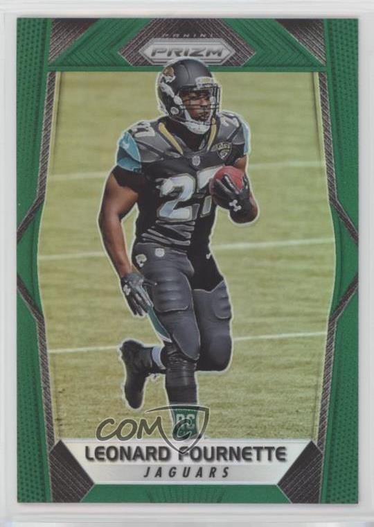 2017 Panini Prizm Rookies Green Prizm Leonard Fournette #219 Rookie RC w6g