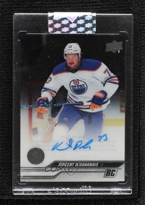 2023 Upper Deck Clear Cut Rookies Vincent Desharnais #CC-DE Rookie Auto RC 1i3m