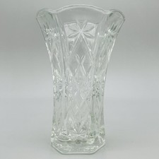 Anchor Hocking Early American Prescut (EAPC) Star of David Flared Glass Vase — listing 2