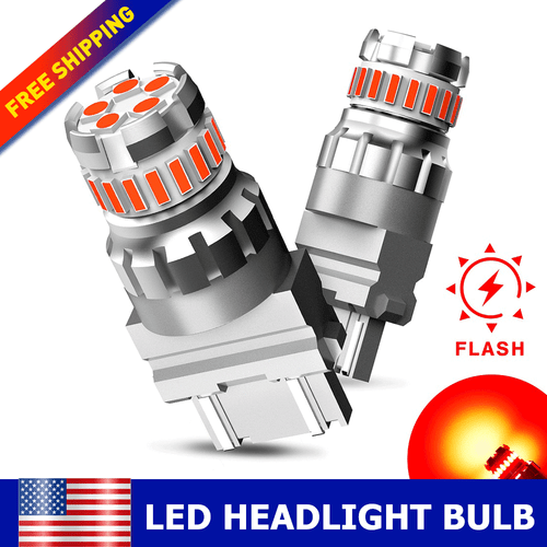 2X AUXITO 3157 LED 3156 6500K Reverse Backup Light Bulbs 2400LM Super Bright A8 - Picture 15 of 16