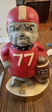 Ezra Brooks Georgia Bulldogs Vintage 1971 Whiskey Decanter Football Empty