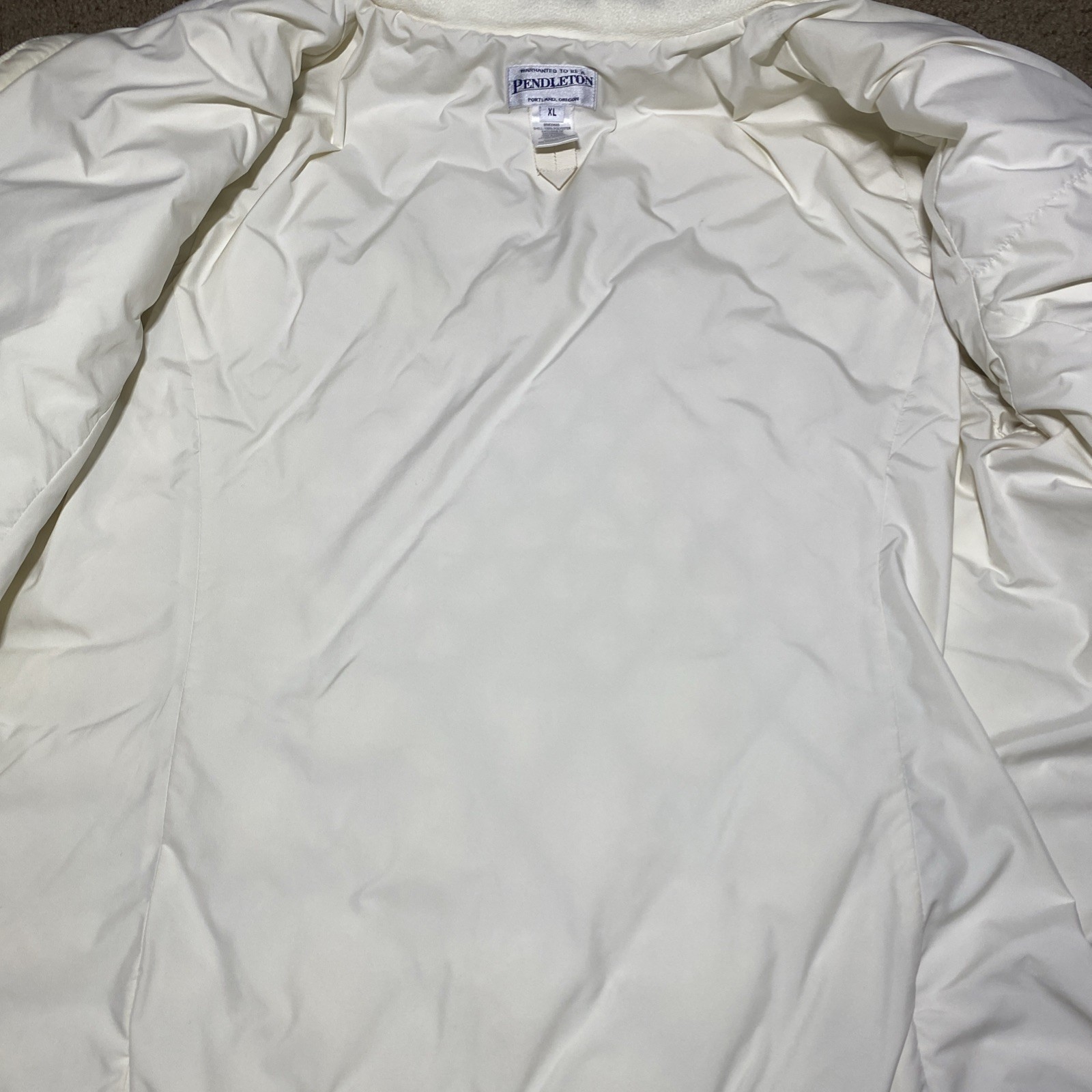Pendleton White Women’s Down Puffer Jacket Size: … - image 5