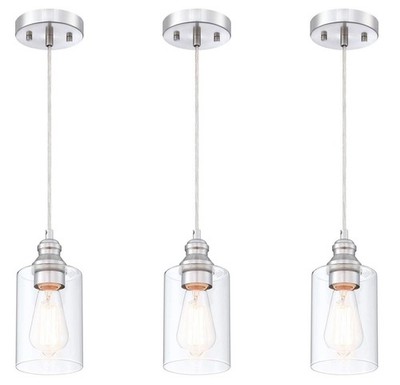Pendant Lighting Fixture, Hanging Ceiling Lights with E26 Medium Base Max. 60 Wa