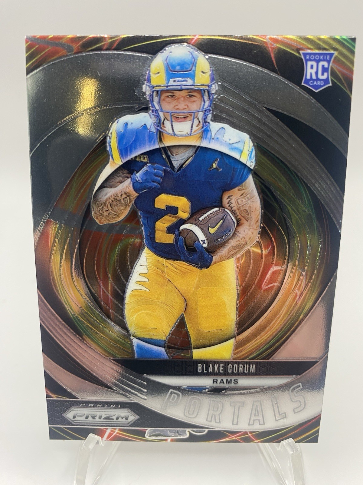 2024 Panini Prizm - Portals Blake Corum #8 (RC)