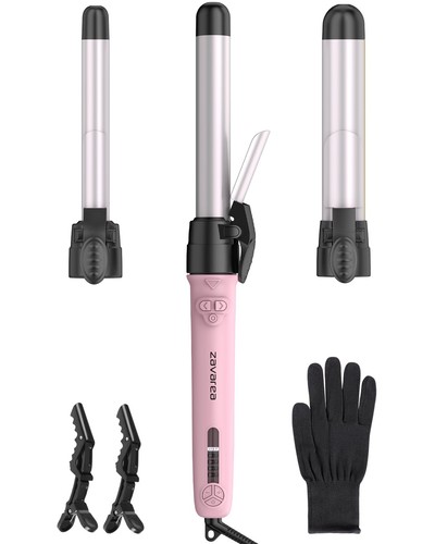 Automatic Rotating Hair Curling Iron Set,Auto Magnetic Rotating Curling Wands...