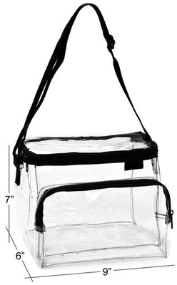 Clear Correctional Officer Lunch Box, Durable PVC See Through Bag with Handle