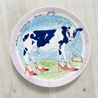 Diane Come Dream With Me When Cowgirls Turn 40 Wall Plate Platter Decor