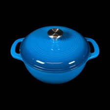 Brandani Pentola da Forno Olandese in Ghisa Smaltata Blu Italia