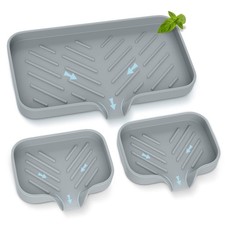Kitchen Soap Tray,Kitchen Sink Tray Sponge Tray Kitchen Sponge Holder Self Dr...